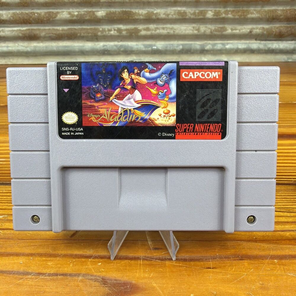 Disney's Aladdin (Super Nintendo SNES) Video Game Authentic & Tested